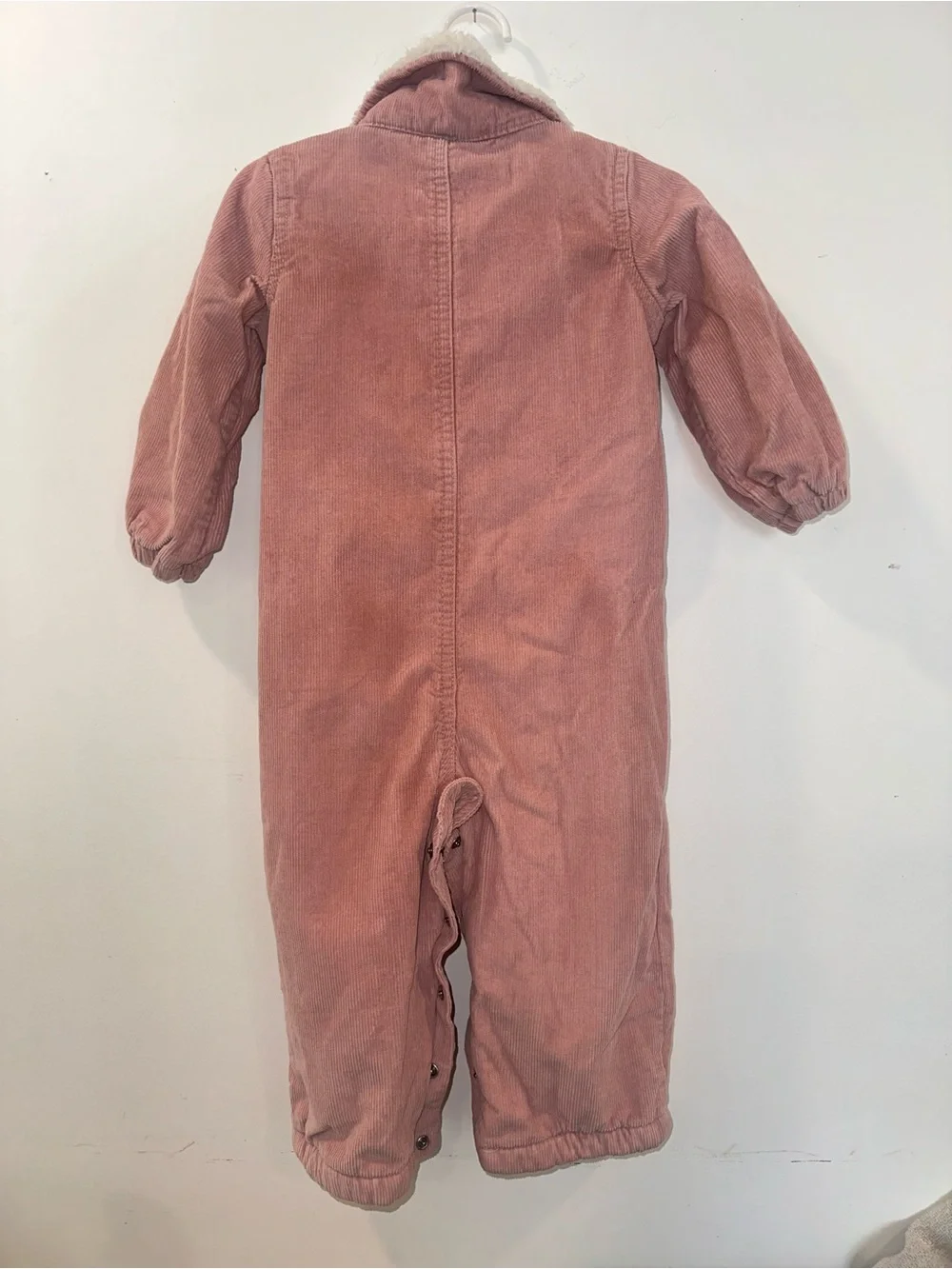 18m Girls - Carter's Cream Sherpa-Lined Hooded Snowsuit